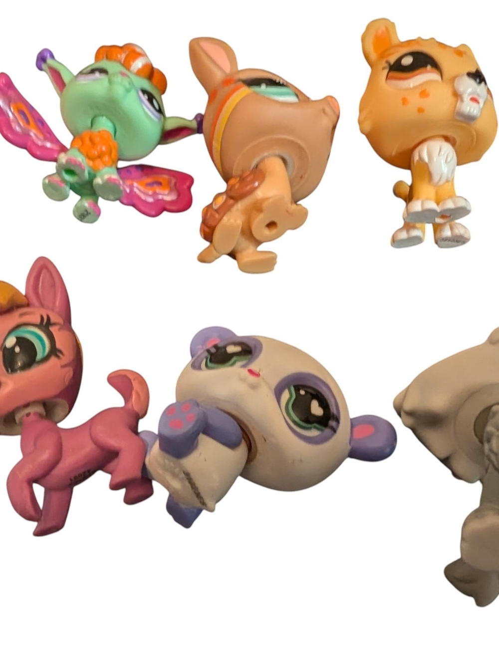 Littlest Pet Shop Lot 10 Figures LPS G7 Wolf Bulldog 1765 Fairy Armadillo 1007 - Picture 6 of 8